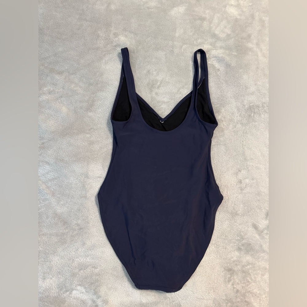 Vintage Calvin Klein Navy One-Piece Swimsuit - Picture 2 of 9